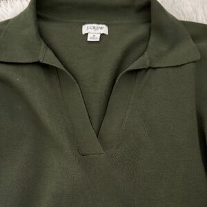 J. Crew Women's V-Neck Sweater in Forest Green